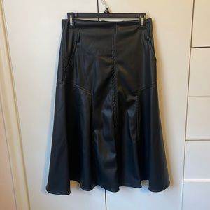 NWT Faux leather skirt